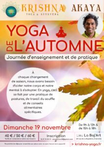 Affiche yoga automne Grenoble